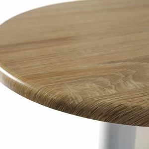 Ensemble table Peninsula avec 2 tabourets en chêne blanc 119x38,5x88,5 cm, comptoir de cuisine avec étagères de rangement et panier - Product Image 3