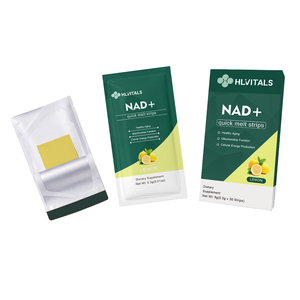 Bandes orales NAD personnalisées à absorption facile – Complément alimentaire stimulant l'énergie et la concentration – Film oral dissolvable NAD+ anti-âge - Product Image 1