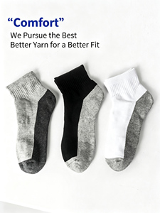 Custom Shock Absorption <b>Running</b> <b>Socks</b> Wholesale Thickened Terry Bottom Performance Sports Training <b>Socks</b> - Product Image 2