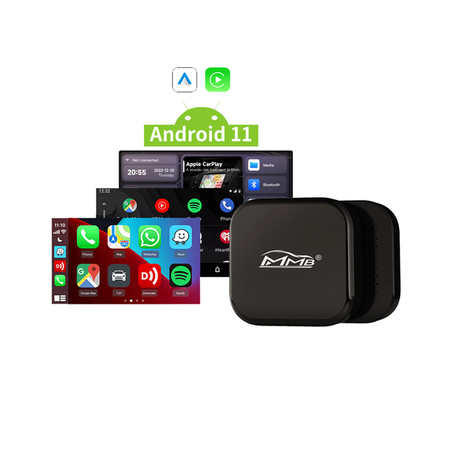 MMB CarPlay Ai TV Box 4G+16G HD MI Android 11 Wireless Carplay Dongle Android Auto Adapter for HD MI YouTube Netflix