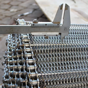 Kualitas tinggi rantai baja tahan karat Tautan Spiral kawat konveyor sabuk jala kualitas makanan produsen Las polos pemotongan termasuk - Product Image 6