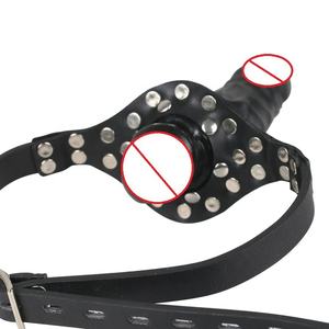 Consolador con correa ajustable para lesbiana, juguetes de masturbación femenina, entrenamiento sexual Oral, mordaza para la boca, gran oferta - Product Image 5