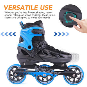 Chaussures de patinage à 3 roues pour filles et garçons, taille réglable, patins à roulettes en ligne avec coque rigide en PP, ventes chaudes - Product Image 3