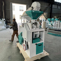 Machine à décortiquer le riz combinée avec moteur diesel 400 kg/h, haute performance, équipement de traitement des céréales à petite échelle, automatique et facile à utiliser