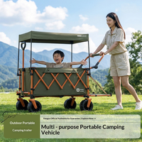 Parasol de plage et de jardin multifonctionnel robuste pliable, chariot de camping, vente en gros, prix usine bas