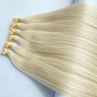 Extensions de cheveux humains Remy européens I-Tip en gros 2026, lisses et soyeux, ondulés, à micro-anneaux de kératine pré-collés, longueur 14-24 pouces, 2-5