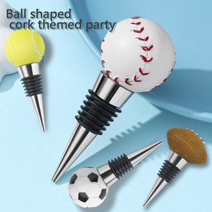 Soccer Ball <b>Wine</b> <b>Stopper</b> Zinc Alloy Sealing Bottle Plug Sport Theme Decorative - Product Image 5