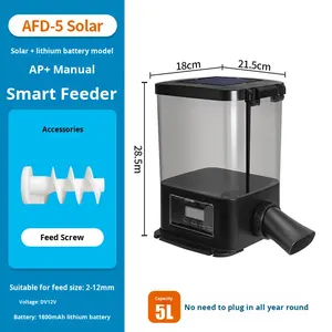 Jebao Jecod alimentazione automatica a energia solare grande capacità WiFi alimentatore per pesci all'aperto <span class=keywords><strong>Koi</strong></span> stagno <span class=keywords><strong>acquario</strong></span> e <span class=keywords><strong>acquario</strong></span> alimentazione - Product Image 6