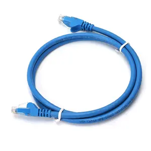 Hecho en China UTP Cat5e Cat6 Cat6A Cable de conexión RJ45 24AWG 26AWG Cobre desnudo PVC LSZH 1M 2M 3M 5M 10M cordón RJ45