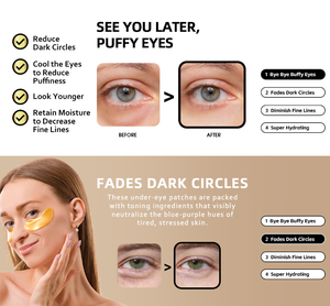 แผ่นมาส์กใต้<span class=keywords><strong>ตา</strong></span>คอ<span class=keywords><strong>ล</strong></span><span class=keywords><strong>ล</strong></span>าเจนทองคำ 24K ช่วยเติมความชุ่มชื้น <span class=keywords><strong>ล</strong></span>ดรอยคล้ำ เหมาะสำหรับใช้ที่บ้าน - Product Image 4