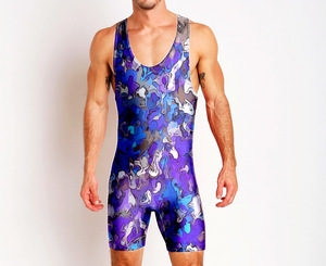 Maillot de lutte unisexe personnalisé en polyester respirant, à séchage rapide, antibactérien, imprimé par sublimation, sans manches, pour l'été, pour équipe - Product Image 6
