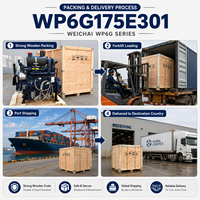 Moteur diesel complet SCDC Weichai WP6G WP6G175E301 175HP 129kW/2000rpm pour les engins de construction industriels, les rouleaux compresseurs à tambour unique et les chargeuses