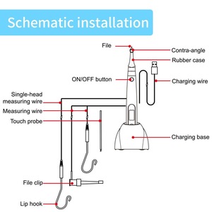 Nha khoa không dây endo động cơ cho endodontic sử dụng không dây nha khoa <span class=keywords><strong>ROTARY</strong></span> endo động cơ với <span class=keywords><strong>Apex</strong></span> <span class=keywords><strong>Locator</strong></span> 16:1 Contra góc - Product Image 6