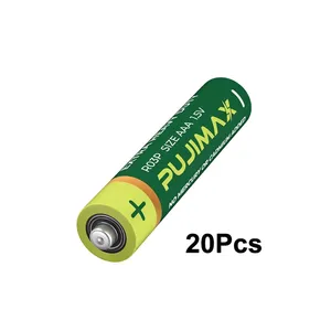 PUJIMAX cheap 20pcs 1.5v r03p aaa dry battery pack 3a carbon single use battery aaa carbon dry calculator battery for toy car