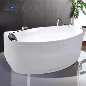 Grosir bak mandi pijat akrilik dengan pegangan dalam, bak mandi air panas spa besar untuk satu 1 orang
