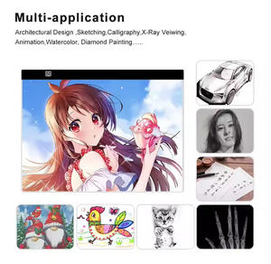 แผ่นไฟ LED สำหรับเด็กกระดานวาดภาพแบบแบนแผ่นป้องกันดวงตาแบบหรี่แสงได้ - Product Image 2