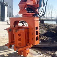 Marteau vibrant à poignée latérale hydraulique KS40 Pilote de pile Pelle montée sur poignée latérale Tube de pile Pilote de pile Machine à empiler