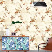 Wallpaper Bunga Biru Segar Romantis, Salon Kecantikan, Toko Pakaian, Latar Belakang Kamar Tidur, Wallpaper Bunga Rustic, Dekorasi Ruangan