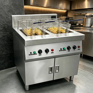 Freidora Eléctrica Comercial Profesional de Acero Inoxidable para Catering, Ideal para Freír Aperitivos y <span class=keywords><strong>Pollo</strong></span> - Product Image 1