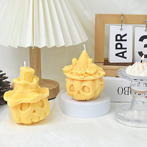 Nouveau Halloween Citrouille Bougie Parfumée Silicone Creative Citrouille Décoration Bougie Moule - Product Image 1