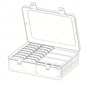 Transparent <b>Plastic</b> Storage Box 32 Compartment With Lid For Jewelry Organizing Dustproof Oxidation Resistant - Product Image 4