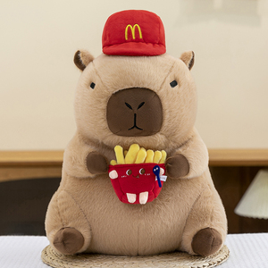 Peluche de Capibara Estilo Anime de Alta Calidad, Adorable y Súper Suave de McDonald's, Relleno de Algodón PP para Aliviar el Estrés - Product Image 2