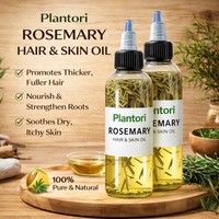 Sérum Capillaire Réparateur et Stimulant à l'Huile Essentielle de Romarin Bio Naturel pour la Croissance des Cheveux et le Massage Corporel