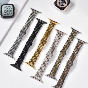 <span class=keywords><strong>Bracelet</strong></span> intelligent de luxe en acier inoxydable à <span class=keywords><strong>7</strong></span> maillons pour <span class=keywords><strong>femme</strong></span>, style taille fine, disponible en tailles 42 mm et 46 mm pour <span class=keywords><strong>Apple</strong></span> <span class=keywords><strong>Watch</strong></span> <span class=keywords><strong>7</strong></span> - Product Image 3