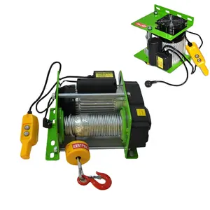 Nhà Cung Cấp Trung Quốc Giá Rẻ Xách Tay Pa Nhỏ 220V 250 Pa500 Kg Mini Dây Động Cơ Dây Điện Palăng 500 1000 Kg Tời