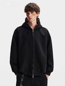<span class=keywords><strong>Sweat</strong></span> à capuche <span class=keywords><strong>zippé</strong></span> Z Anime pour adolescents garçons 9-16 ans en polaire Sherpa décontracté noir printemps éco-responsable - Product Image 4