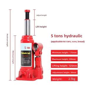 OUDI Dongkrak Hidrolik Baja untuk Kendaraan 2-3 Ton, Alat Pengangkat Vertikal Manual dengan Tinggi Maksimum 278mm untuk Kendaraan - Product Image 4