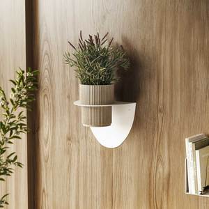 Jardinière murale en métal Bergen, acier thermolaqué mat, design moderne et contemporain, pour intérieur et extérieur, support de jardinière à fleurs, étagère - Product Image 3