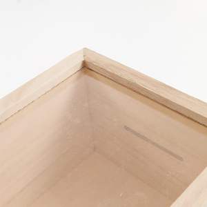 ไม้กระปุกออมสิน Cassette Cassette พร้อมแก้วอะคริลิคโครงไม้ เปลี่ยนขวด ประหยัดเงิน กล่องเคล็ดลับธนาคาร กล่องแสดงร้านกาแฟ - Product Image 3