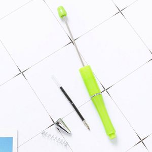 Bolígrafos de Plástico Coloridos con Cuentas - Bolígrafos Divertidos, Creativos y Lindos con Serigrafía, Ideales para Estudiantes y Regalos Promocionales - Product Image 4