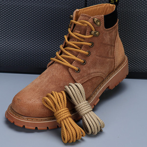 Cordones de Zapatos de Poliéster de Moda de 80/100/120/140 cm de Largo, Cordones Redondos Encerados para Botas <span class=keywords><strong>Martin</strong></span> de Hombre - Product Image 1