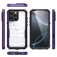 Étui de téléphone portable pour sports de plein air, durable, antichoc, 360°, portable, étanche, pour iPhone 16 Pro Max