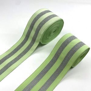 Polyester Reflective Stripes Reflect Woven Tape High Visible Reflective Safety <b>Webbing</b> Strap Luminous <b>Webbing</b> for Outdoor Work - Product Image 4
