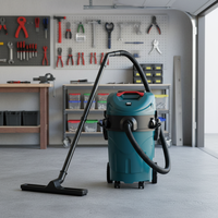 Aspirateur industriel électrique eau et poussière 1400W, double cyclone, filtration HEPA, sans sac, pour atelier et rénovation