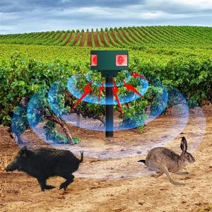 Emergency Flashing <b>Light</b> Alarm <b>Motion</b> <b>Sensor</b> Detector Snake Repellent Solar Powered Ultrasonic Solar Dog Bark Deterrent Device - Product Image 1