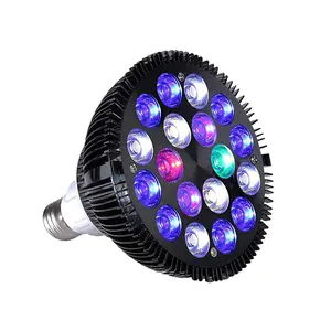 Liweida蓝色紫外线生长灯全光谱发光二极管水族箱珊瑚礁灯活植物罐par38龙鱼晒黑灯