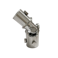 Roulement à aiguilles universel simple en acier inoxydable usiné CNC 1''x1/2'', angle d'opération de 35 degrés, antirouille pour