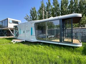 Maisons préfabriquées à structure en acier portable de haute qualité Maison capsule de l'espace extérieur en Chine avec 2 chambres à coucher pour hôtels - Product Image 5