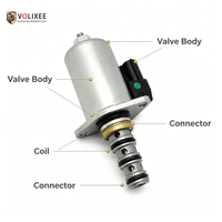 Vanne solénoïde de pompe hydraulique proportionnelle KDRDE5K-50 30C50-143 pour le contrôle principal du débit des excavatrices