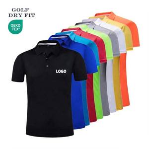 Camisa de Golf Personalizada con Logotipo, de Algodón Piqué Elástico, Corte Ajustado, Bordado, Poliéster, Cuello Blanco, Secado Rápido, Informal para Hombre - Product Image 1