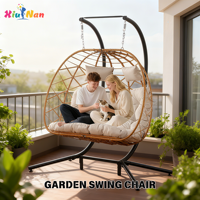 XOT056 Moderne En Gros Oeuf Balançoire Chaise Hamac Suspendu Mobilier En Métal D'extérieur Siège 2 Personnes pour La Maison Patio Jardin