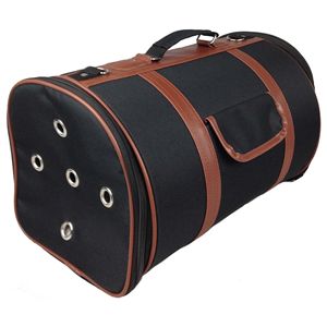 กระเป๋าทรงกระบอกผ้าโพลีเอสเตอร์สำหรับสุนัขและแมวสุดหรู dB หรูหราหรูหราได้รับการรับรองจากสายการบินแฟชั่น - Product Image 5