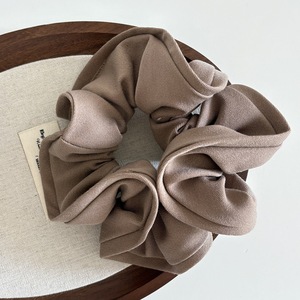 Q&amp;Y 2025 New Design Large Hair Scrunchies Fashion Flower Bud Hair <strong>Loop</strong> Ins Plain Headband Women's Simple Temperament Hair Rope - Product Image 4
