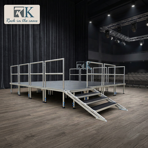 4ftx8ft Plywood <b>Platform</b> Long-lasting Adjustable Height Stage Display for Shows - Product Image 2