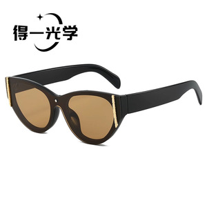 Cat Eye <b>Sunglasses</b> Black PC Frame UV400 Protection Unisex - Product Image 4