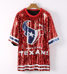 Women's Cheerleading Uniform Sequined <strong>Shirt</strong> Compressed 100% Modal Breathable Anti-UV Quick Dry Large Size European American - Product Image 1